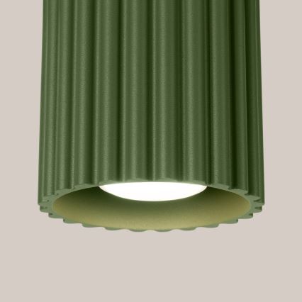 Kohdevalaisin AURA 1xGU10/10W/230V 10 cm vihreä