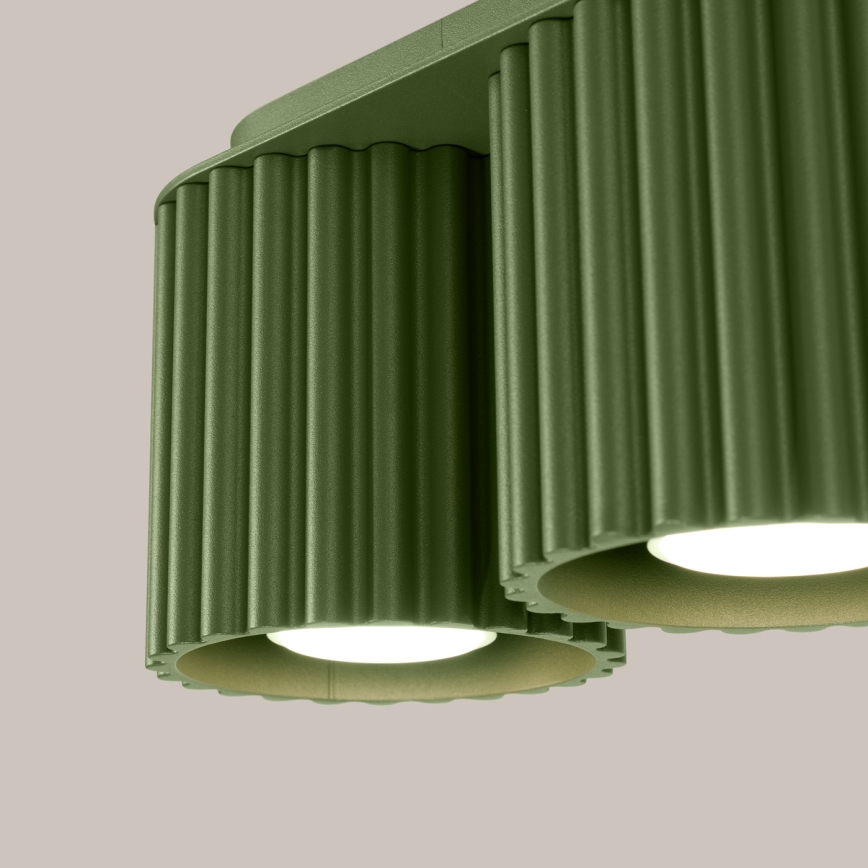 Kohdevalaisin AURA 2xGU10/10W/230V vihreä