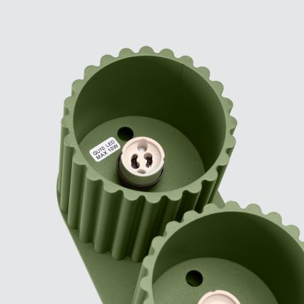 Kohdevalaisin AURA 2xGU10/10W/230V vihreä