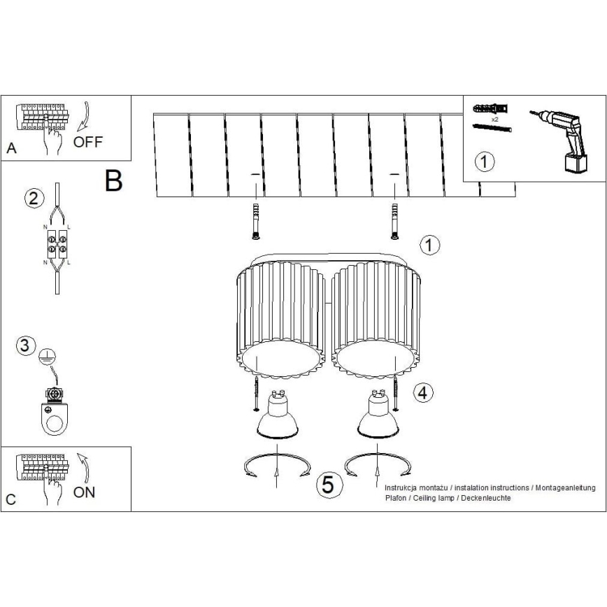 Kohdevalaisin AURA 2xGU10/10W/230V vihreä