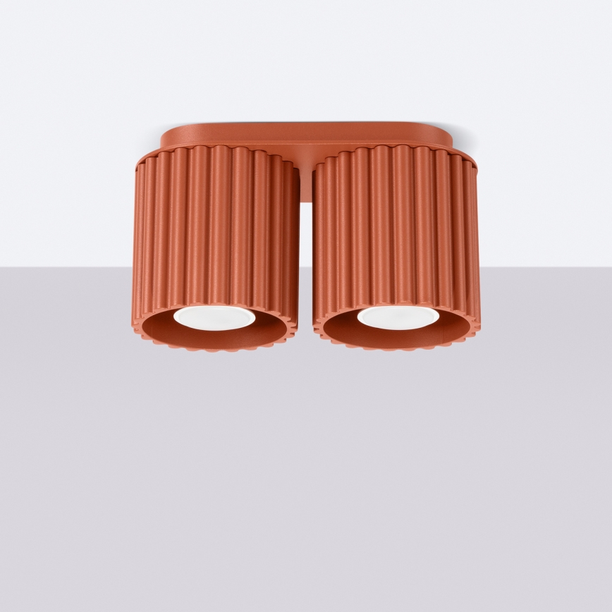 Kohdevalaisin AURA 2xGU10/10W/230V oranssi