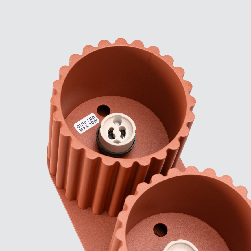 Kohdevalaisin AURA 2xGU10/10W/230V oranssi