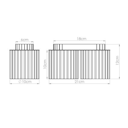 Kohdevalaisin AURA 2xGU10/10W/230V oranssi