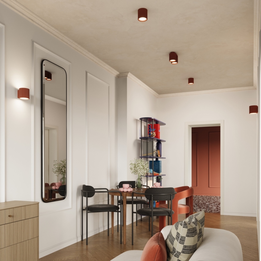 Seinävalaisin AURA 1xG9/10W/230V oranssi