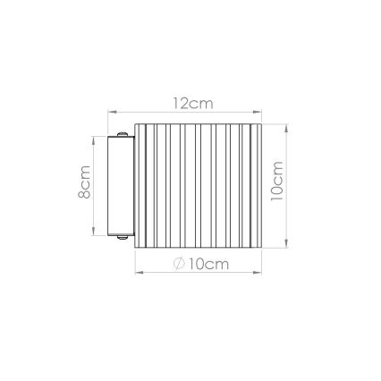 Seinävalaisin AURA 1xG9/10W/230V oranssi