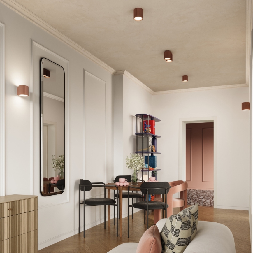 Kohdevalaisin AURA 2xGU10/10W/230V ruskea