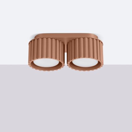 AURA-kohdevalaisin 2xGX53/10W/230V, ruskea