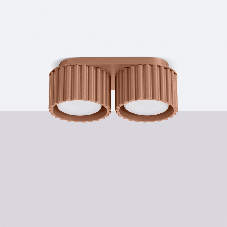 AURA-kohdevalaisin 2xGX53/10W/230V, ruskea