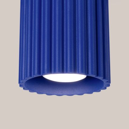 AURA-kohdevalaisin 1xGU10/10W/230V 10 cm, sininen