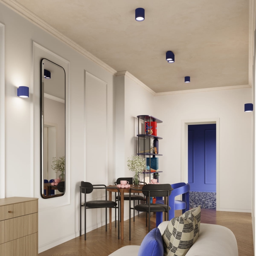 Spottivalaisin AURA 2xGU10/10W/230V sininen