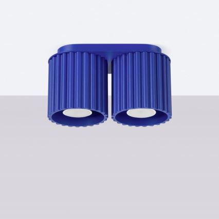 Spottivalaisin AURA 2xGU10/10W/230V sininen