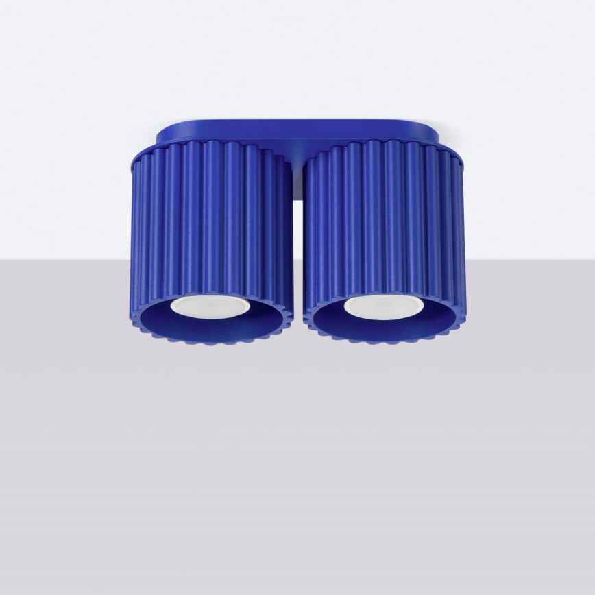 Spottivalaisin AURA 2xGU10/10W/230V sininen