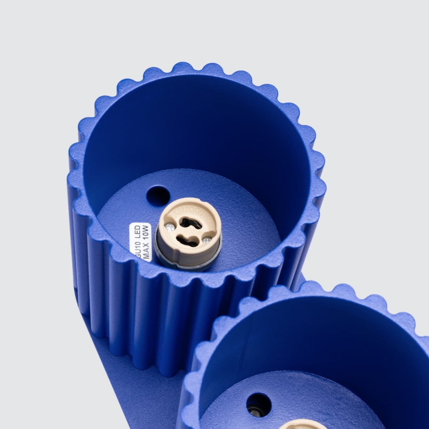 Spottivalaisin AURA 2xGU10/10W/230V sininen