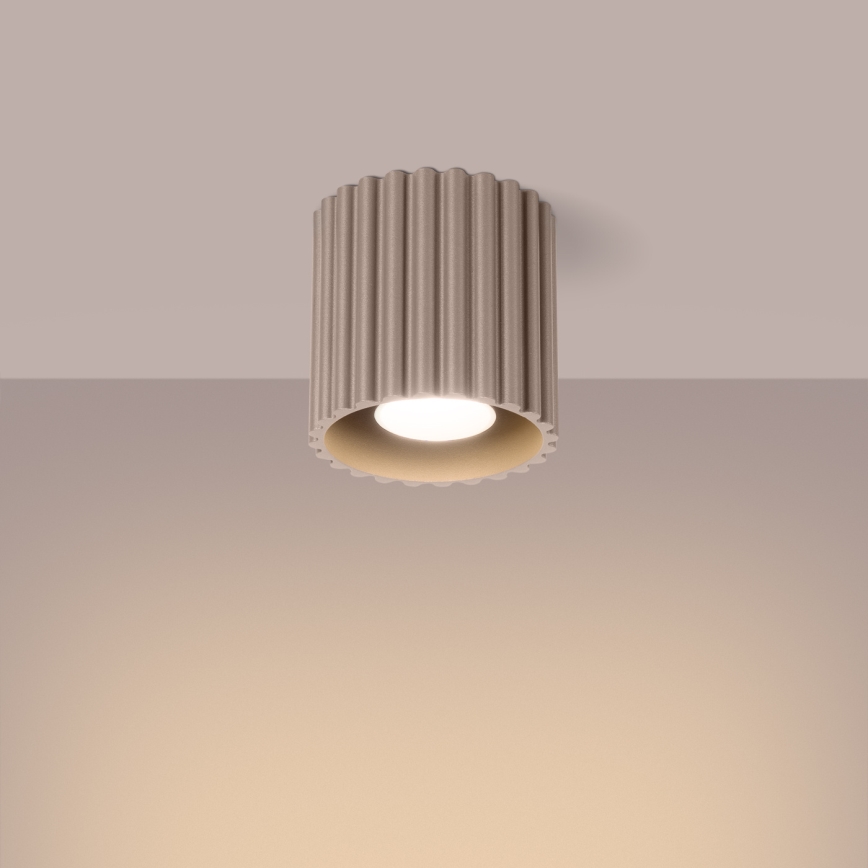 Kohdevalaisin AURA 1xGU10/10W/230V 10 cm taupe