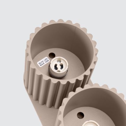 Kohdevalaisin AURA 2xGU10/10W/230V taupe