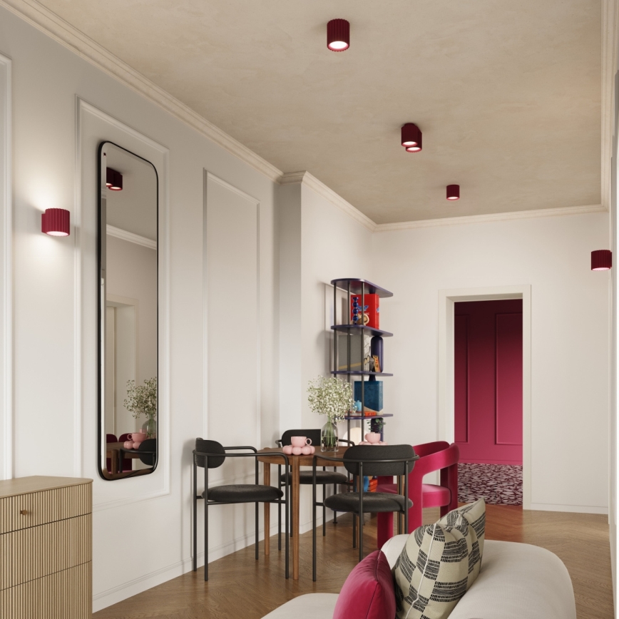 Kohdevalaisin AURA 2xGU10/10W/230V, punainen