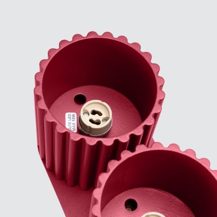 Kohdevalaisin AURA 2xGU10/10W/230V, punainen