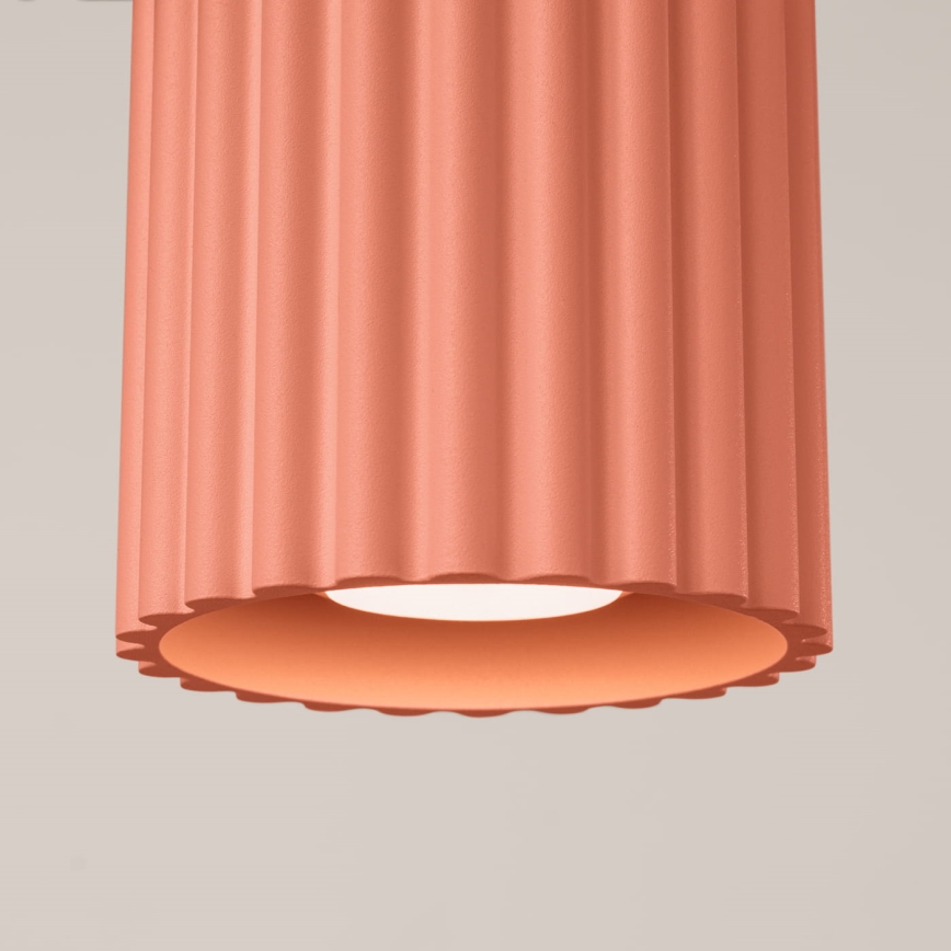 Spottivalaisin AURA 1xGU10/10W/230V 10 cm vaaleanpunainen