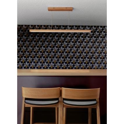 Himmennettävä LED-kattokruunu narussa SMAL LED/12W/230V tammi - FSC-sertifioitu