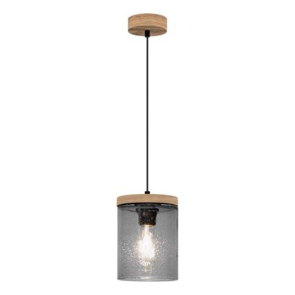 Kattokruunu narulla MONSUN 1xE27/60W/230V mänty  - FSC-sertifioitu