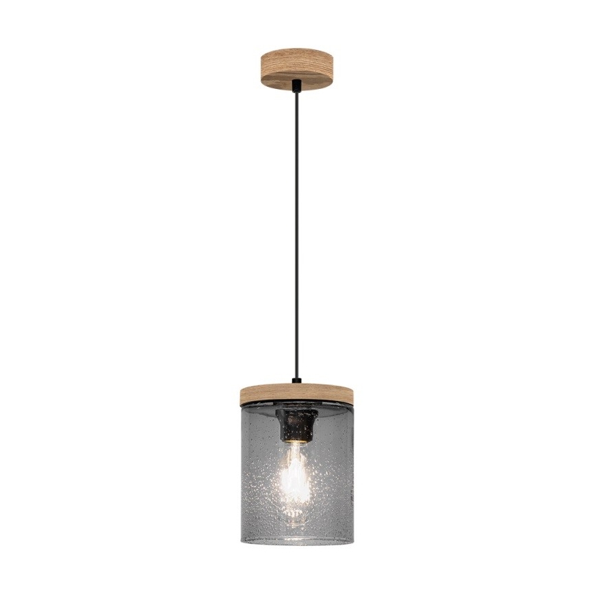 Kattokruunu narulla MONSUN 1xE27/60W/230V mänty  - FSC-sertifioitu