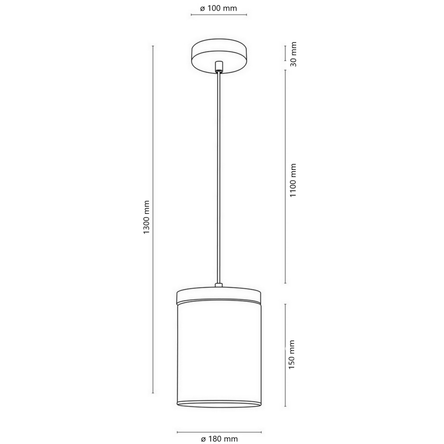 Kattokruunu narulla MONSUN 1xE27/60W/230V mänty  - FSC-sertifioitu
