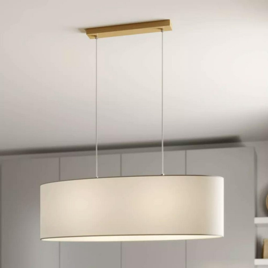 Kattokruunu johdossa DOVE 2xE27/40W/230V tammi - FSC-sertifioitu