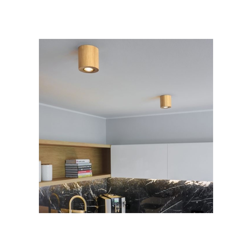 Kattovalo WOODDREAM 1xGU10/6W/230V tammi - FSC-sertifioitu