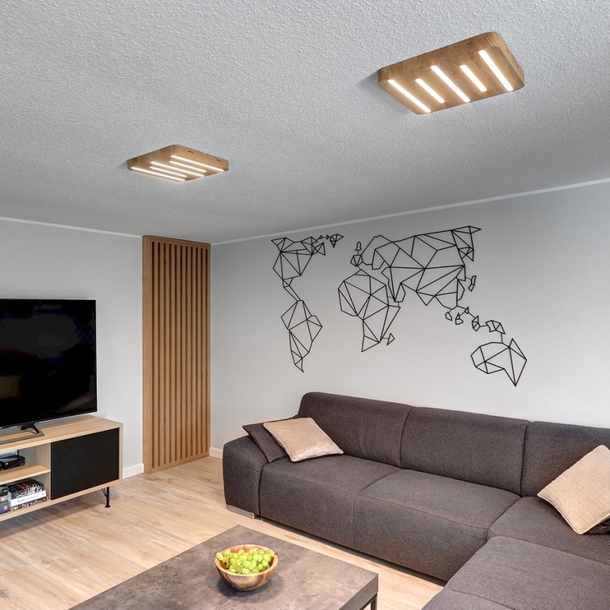 LED-kattovalaisin NEELE LED/19,5W/230V tammi - FSC-sertifioitu