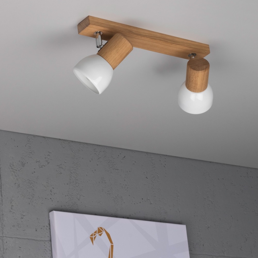 Kohdevalo SVENDA 2xE27/60W/230V tammi - FSC-sertifioitu
