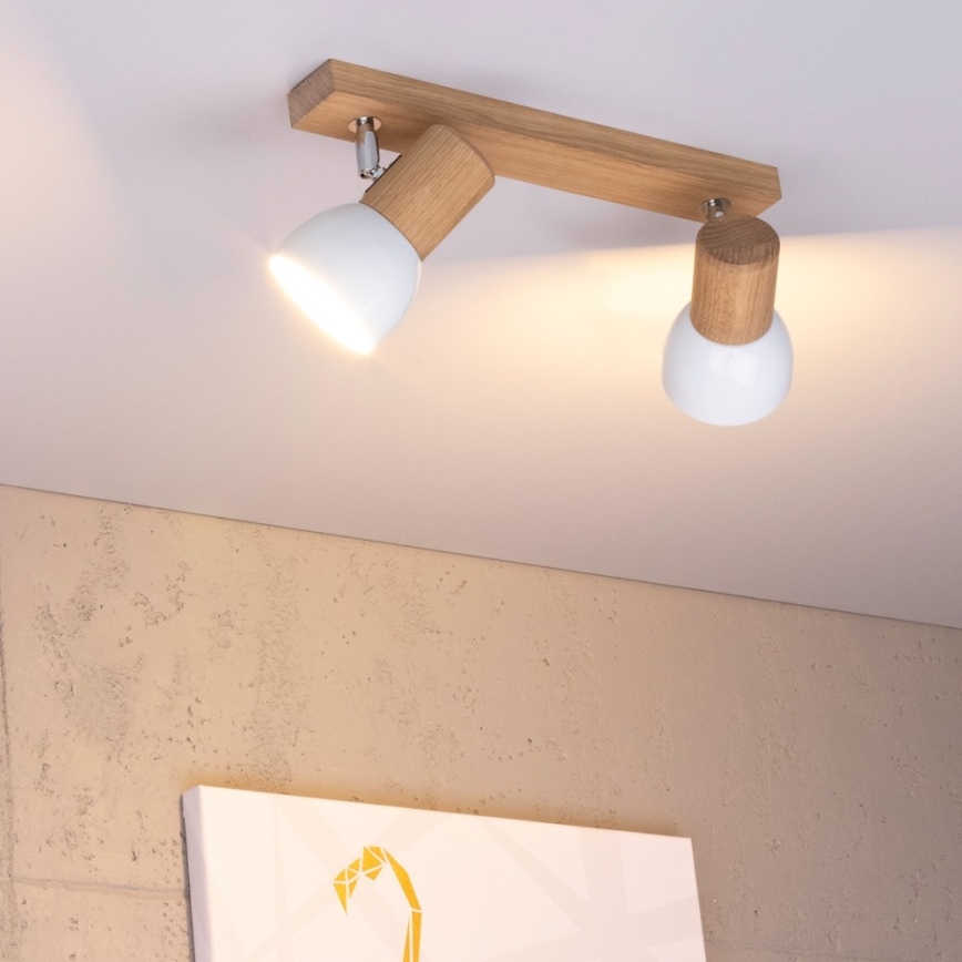 Kohdevalo SVENDA 2xE27/60W/230V tammi - FSC-sertifioitu