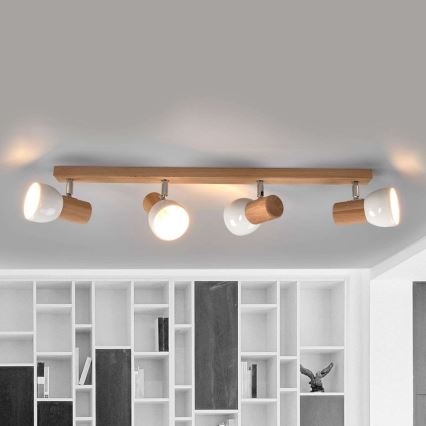 Kohdevalo SVENDA 4xE27/60W/230V tammi - FSC-sertifioitu