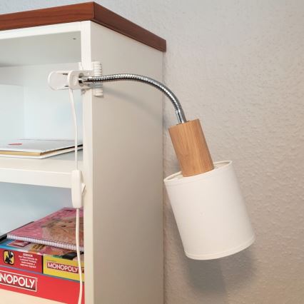 Lamppu kiinnikkeellä TREEHOUSE 1xE27/25W/230V tammi - FSC-sertifioitu