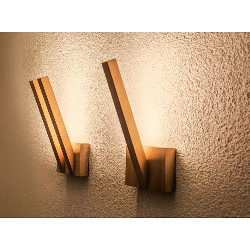 LED-seinävalaisin LINUS LED/3W/230V tammi - FSC-sertifioitu