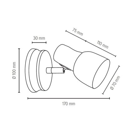 Seinävalaisin SVANTJE 1xE14/40W/230V pyökki - FSC-sertifioitu