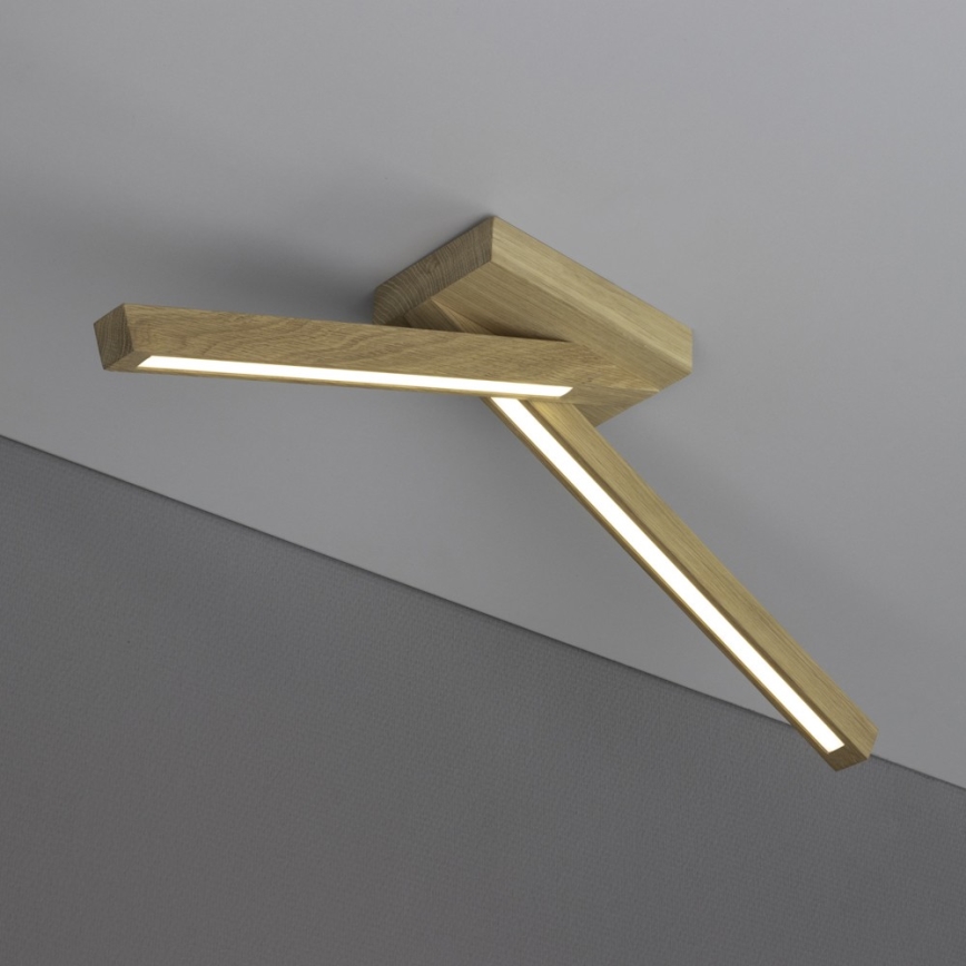 Kiinteä LED-kattokruunu LINUS 2xLED/4,5W/230V matta tammi