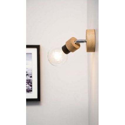 Seinävalaisin MARJOLAINE 1xE27/25W/230V tammi  - FSC-sertifioitu