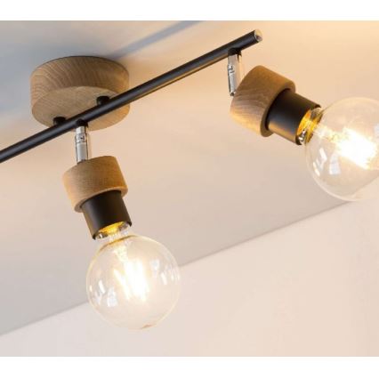 Kohdevalo MARJOLAINE 3xE27/25W/230V tammi  - FSC-sertifioitu