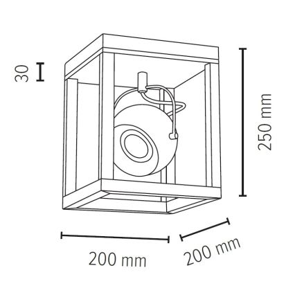 LED-kattovalaisin ROY 1xGU10/5W/230V matta tammi