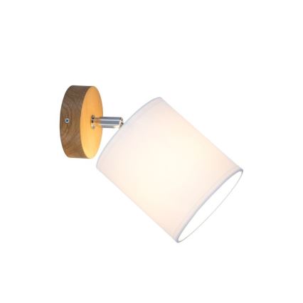 Seinäspotti APRILLIA 1xE27/25W/230V tammi/valkoinen