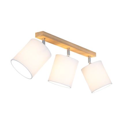 Spottivalaisin APRILLIA 3xE27/25W/230V tammi/valkoinen