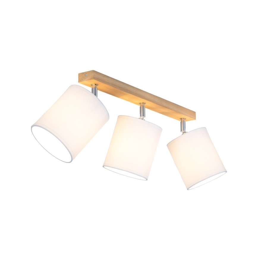 Spottivalaisin APRILLIA 3xE27/25W/230V tammi/valkoinen