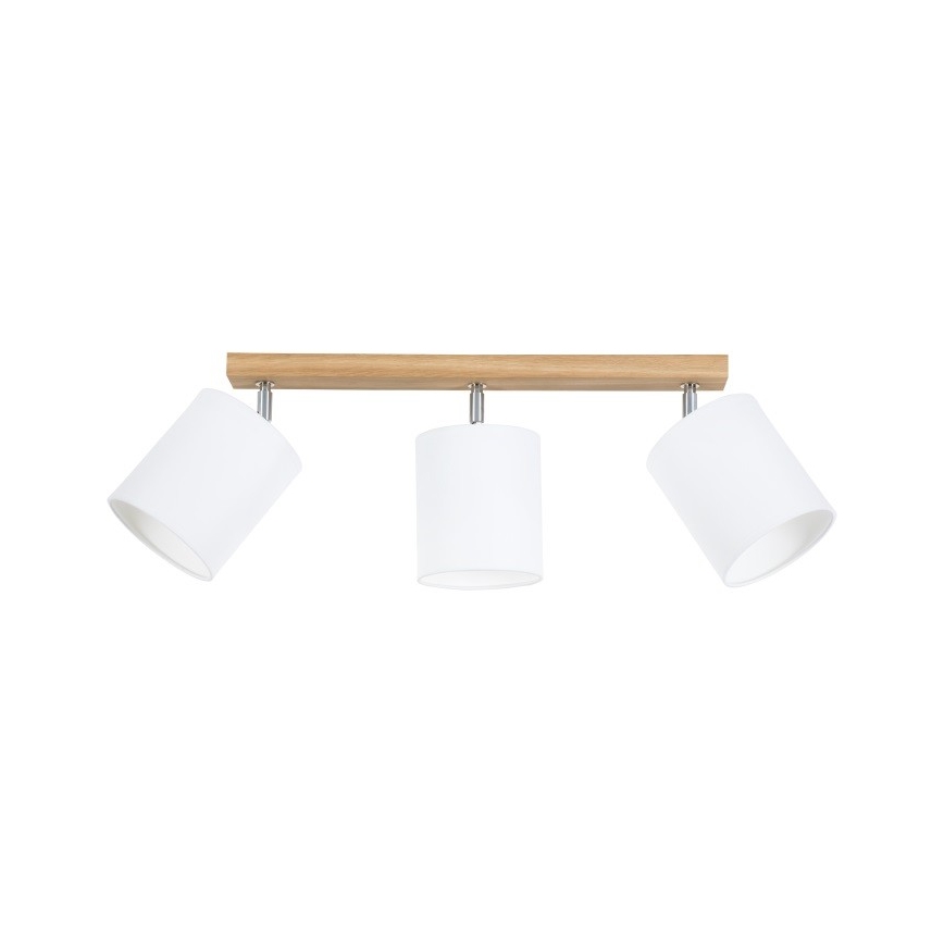 Spottivalaisin APRILLIA 3xE27/25W/230V tammi/valkoinen