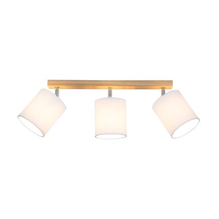 Spottivalaisin APRILLIA 3xE27/25W/230V tammi/valkoinen