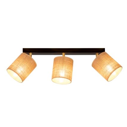 Kattokohdevalo JUTE 3xE27/25W/230V - FSC-sertifioitu