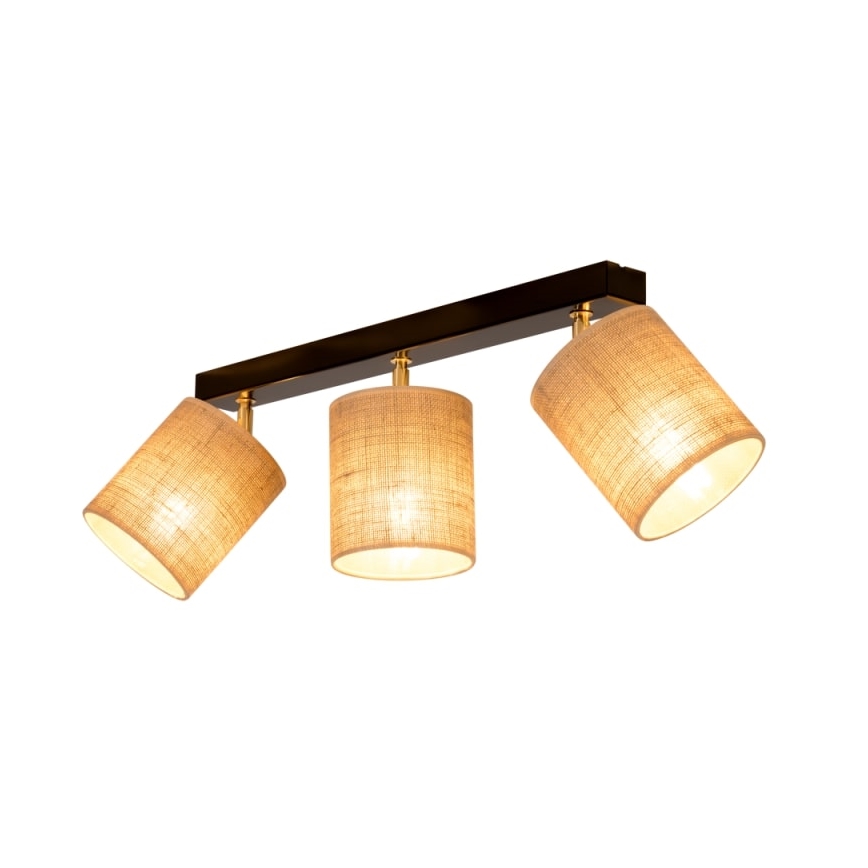 Kattokohdevalo JUTE 3xE27/25W/230V - FSC-sertifioitu