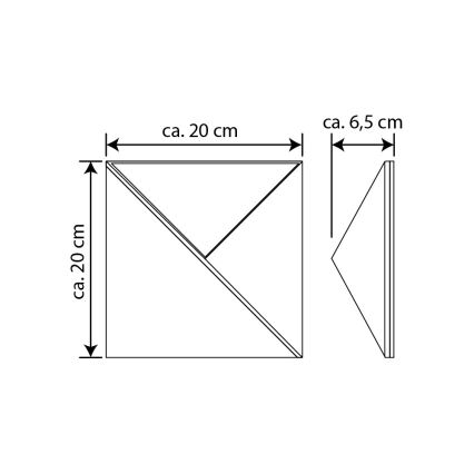 LED Aurinkopaneeli talonumero LED/3x0,1W/2,4V IP44 - FSC-sertifioitu