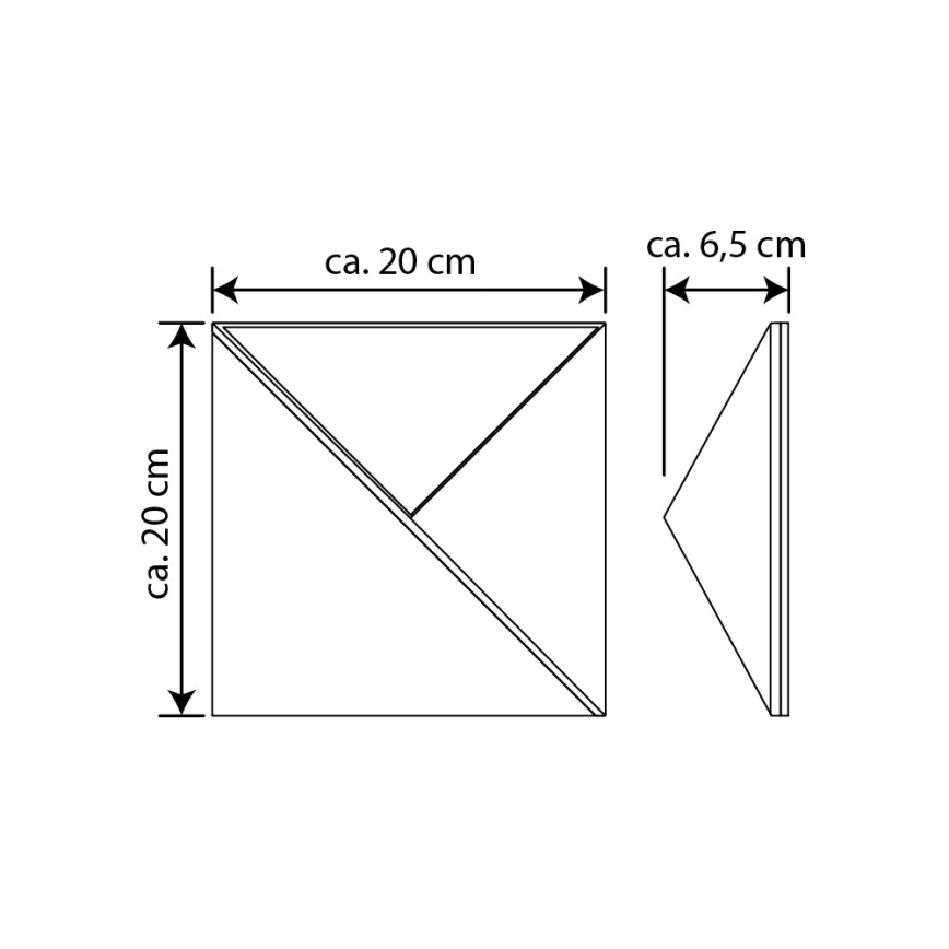 LED Aurinkopaneeli talonumero LED/3x0,1W/2,4V IP44 - FSC-sertifioitu