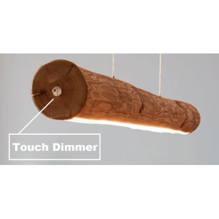 Himmennettävä LED-kattokruunu johdossa LUCAS LED/25,5W/230V mänty - FSC sertifioitu