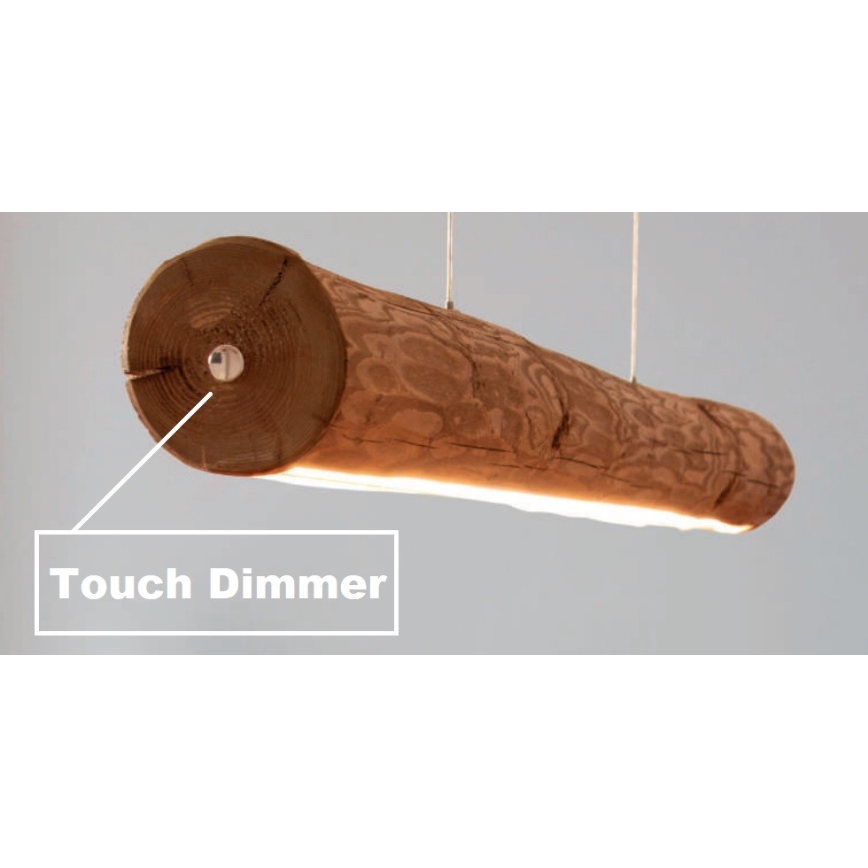 Himmennettävä LED-kattokruunu johdossa LUCAS LED/25,5W/230V mänty - FSC sertifioitu